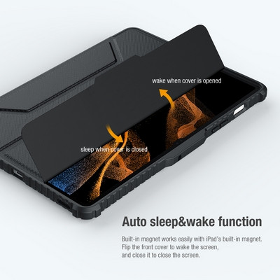 Защитный чехол Nillkin Bumper Leather Case Pro Черный для Samsung Galaxy Tab S8 Plus - фото 5 - id-p184367222