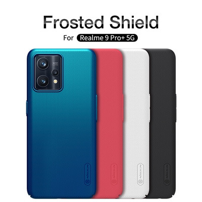 Пластиковый чехол с подставкой Nillkin Super Frosted Shield Черный для Realme 9 Pro Plus - фото 5 - id-p184367250