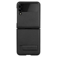 Кожаный чехол Nillkin Qin Pro Plain Leather Case Черный для Samsung Galaxy Z Flip 3