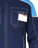 Куртка "СИРИУС-ДЖЕТ" короткая, синяя с голубым тк. мех. стрейч с ВО, фото 5