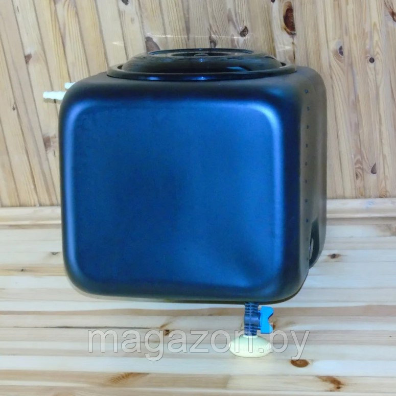 Бак для душа с подогревом Садко 100л 2,0 кВт пластиковый кран, черный - фото 4 - id-p184381850
