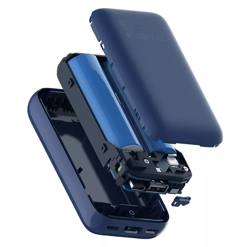 Портативное зарядное устройство Xiaomi 10000 мАч 33 Вт pocket version Pro ivory Blue PB1030ZM - фото 4 - id-p184384969