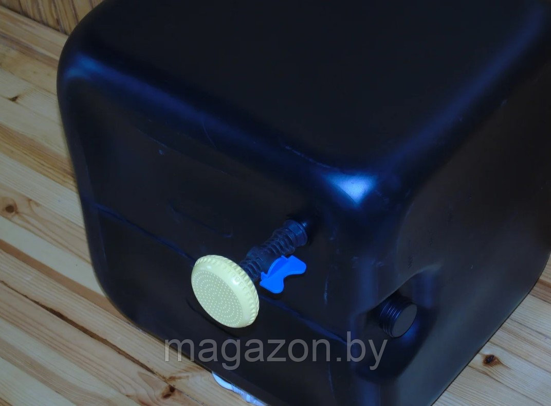 Бак для душа с подогревом Садко 100л 2,0 кВт пластиковый кран, синий, уровень воды - фото 8 - id-p184393031