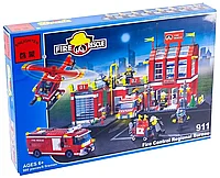 Конструктор "Пожарная охрана" Брик 980 деталей аналог лего lego