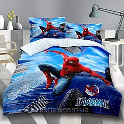 Комплект детского постельного белья человек-паук сатин
