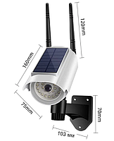 Муляж камеры видеонаблюдения. На солнечной батарее. Чёрный и белый, фото 3