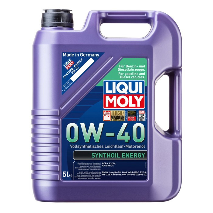 Масло моторное LiquiMoly 0W-40 Syntohoil Energy, 5 л - фото 1 - id-p184337436