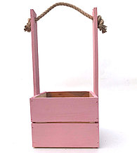 Ящик для цветов малый, розовый