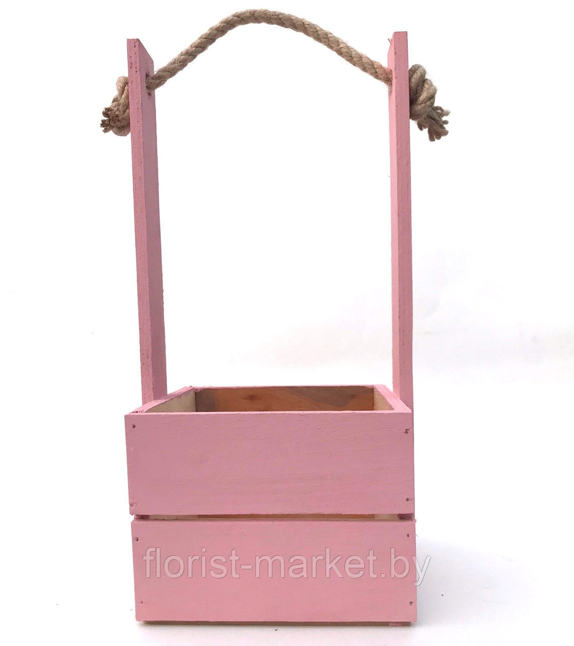 Ящик для цветов, розовый