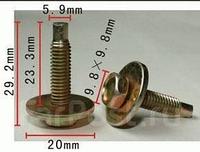 Клипса для крепления внутренней обшивки а/м универсальная металлическая (100шт/уп.) Forsage клипса