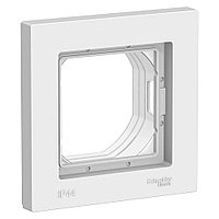 Рамка одноместная AQUA IP44, цвет Белый (Schneider Electric ATLAS DESIGN)