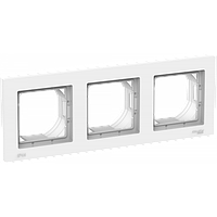 Рамка трехместная AQUA IP44, цвет Белый (Schneider Electric ATLAS DESIGN)