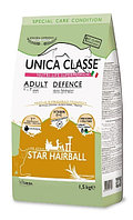 Сухой корм для кошек Unica Classe Adult Defence Star Hairball (Курица) 1.5 кг