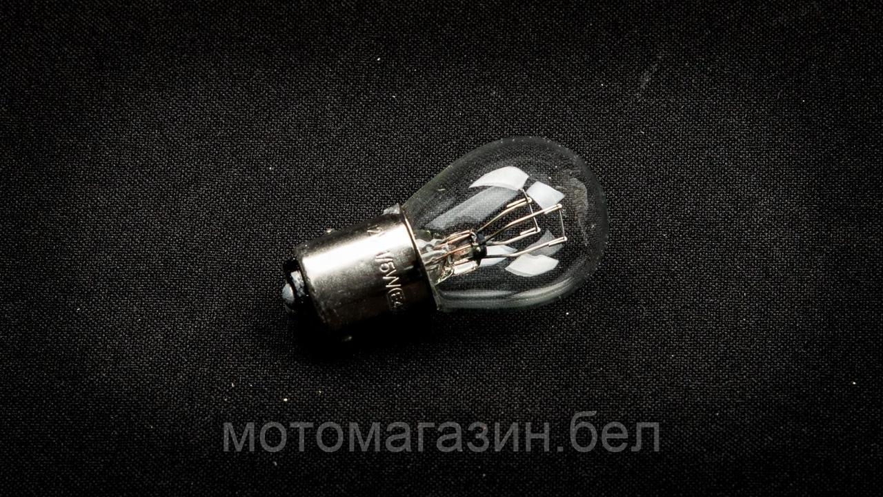 Лампа 12v21/5w габарит/стоп (с цоколем) - фото 1 - id-p184415858