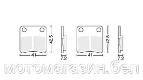 Колодки тормозные дисковые #9 X-TECH (less-metallic) медь