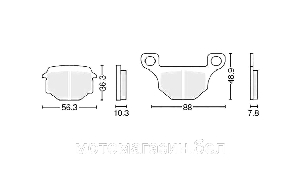 Колодки тормозные дисковые #18 X-TECH (Coper-based) медь+кевлар - фото 1 - id-p184416044