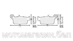 Колодки тормозные дисковые #17 X-TECH (semi-metallic) полуметаллические