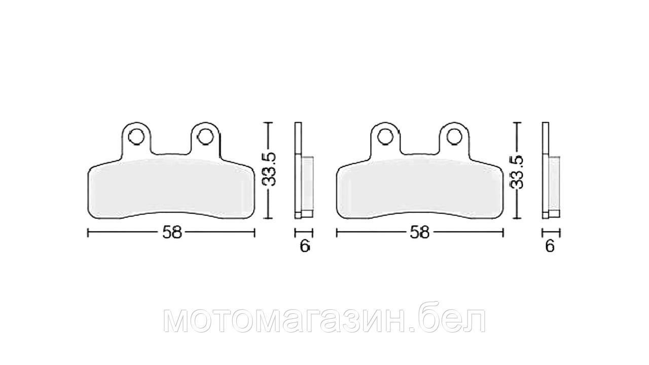 Колодки тормозные дисковые #6 X-TECH (semi-metallic) полуметаллические