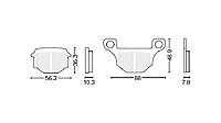 Колодки тормозные дисковые #18 X-TECH (semi-metallic) полуметаллические