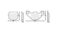 Колодки тормозные дисковые #11 X-TECH (semi-metallic) полуметаллические