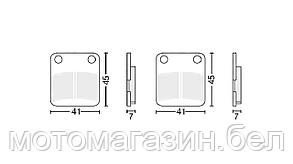 Колодки тормозные дисковые #3 X-TECH (semi-metallic) полуметаллические