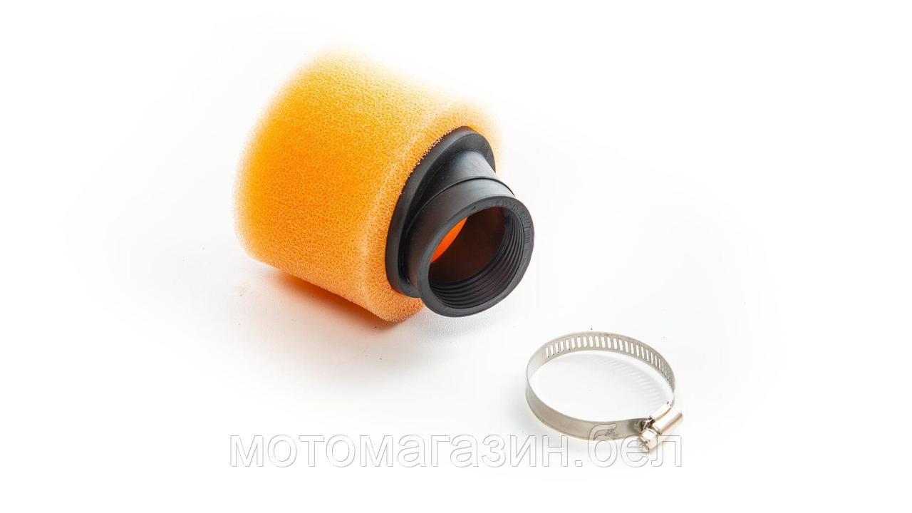 Фильтр возд. нулевик #2 (d=45mm) поролон оранжевый - фото 1 - id-p184418002