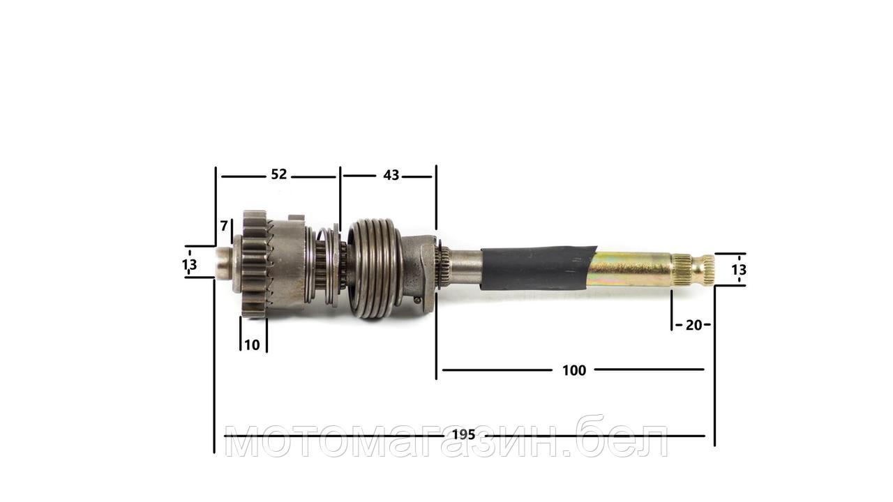 Вал кикстартера в сборе 154FMH 125см3 - фото 1 - id-p184416605