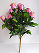 Букет из искусственных роз 48 см, розовый, фото 2