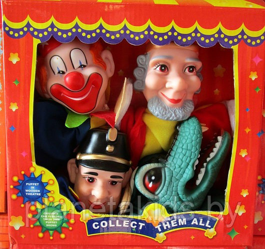 Детский кукольный театр, 4 куклы-рукавички, куклы на руку, арт. 77008 - фото 1 - id-p184425521
