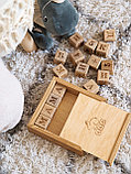 Кубики с буквами АЛФАВИТ деревянные в коробке, фото 6