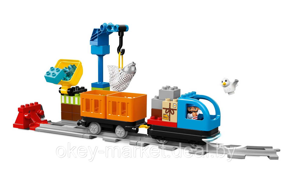 Конструктор Lego Duplo Town Грузовой поезд 10875 - фото 4 - id-p184428044