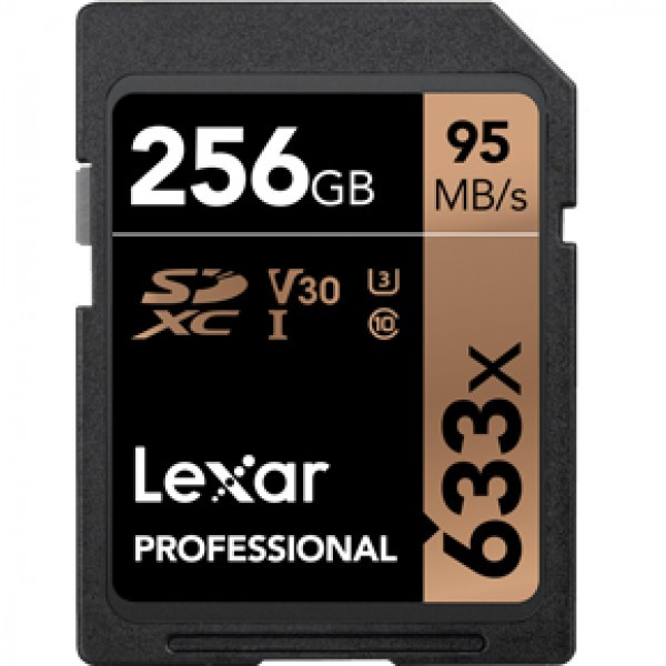 Карта памяти Lexar Professional SDXC 256Gb UHS-I U3 V30 95MB/s (R) 45MB/s (W) - фото 1 - id-p184429237