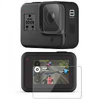 Защитное стекло для GoPro HERO8 Black (комплект для дисплея и объектива)