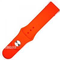Силиконовый ремешок Rumi Sport (22 мм, с кнопкой) Оранжевый