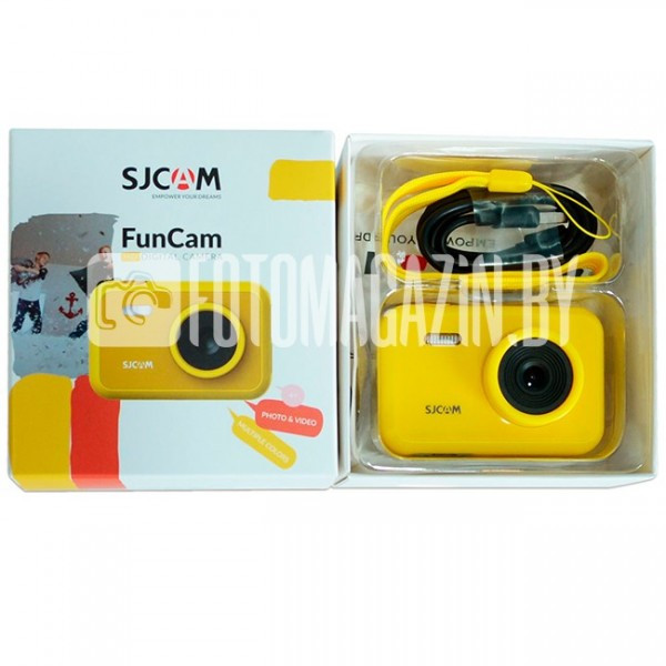Детская цифровая камера SJCAM FunCam Желтый - фото 2 - id-p184429357