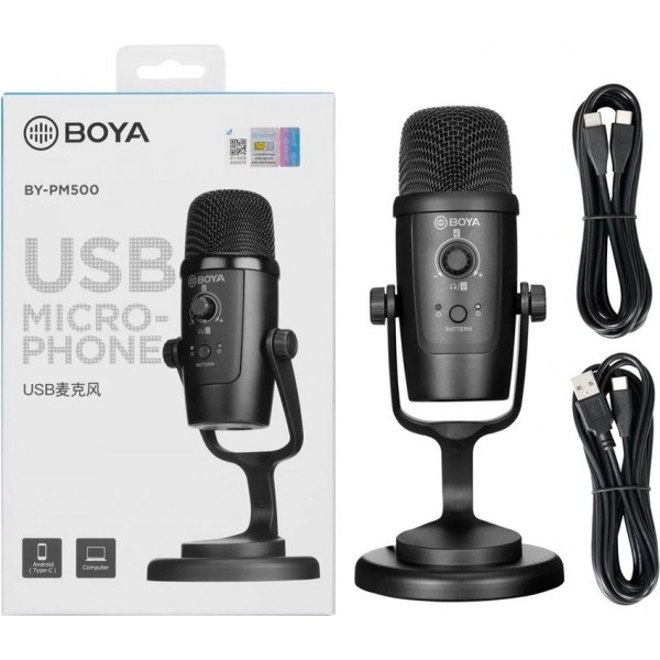 Конденсаторный USB микрофон Boya BY-PM500 - фото 3 - id-p184430397