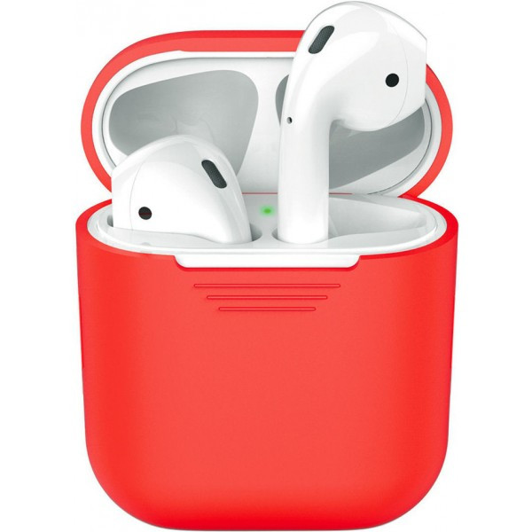 Силиконовый чехол Rumi для Apple AirPods, AirPods 2 Красный - фото 1 - id-p184429516