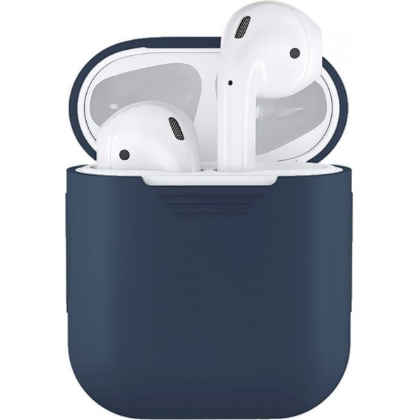 Силиконовый чехол Rumi для Apple AirPods, AirPods 2 Сапфировый - фото 1 - id-p184429525