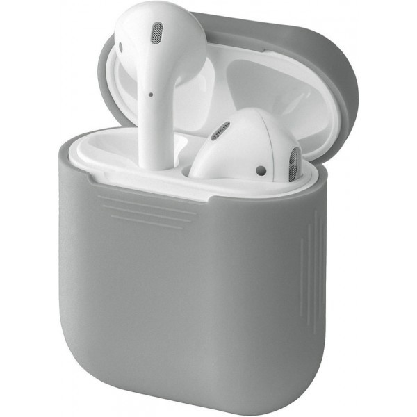 Силиконовый чехол Rumi для Apple AirPods, AirPods 2 Серый - фото 1 - id-p184429527