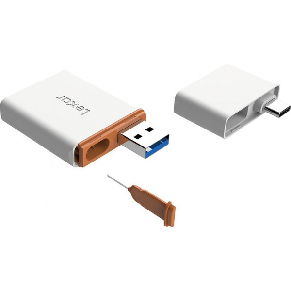 Карт-ридер Lexar nCARD NM card / microSD Card reader USB-A / USB Type-C 3.1 - фото 2 - id-p184429582