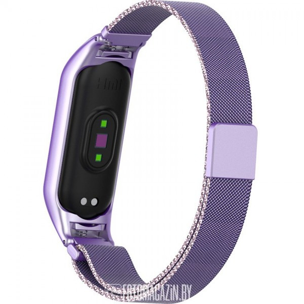 Браслет Rumi Milanese Loop для Xiaomi Mi Band 6, Mi Band 5 Фиалковый - фото 5 - id-p184429622