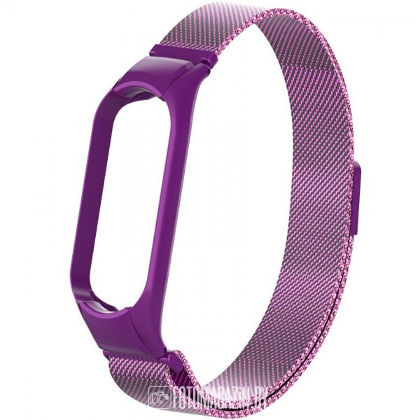 Браслет Rumi Milanese Loop для Xiaomi Mi Band 6, Mi Band 5 Фиолетовый - фото 1 - id-p184429626