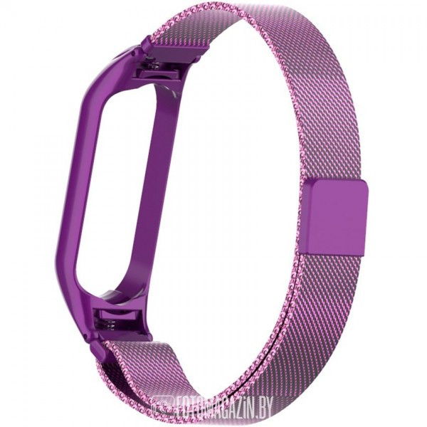 Браслет Rumi Milanese Loop для Xiaomi Mi Band 6, Mi Band 5 Фиолетовый - фото 4 - id-p184429626