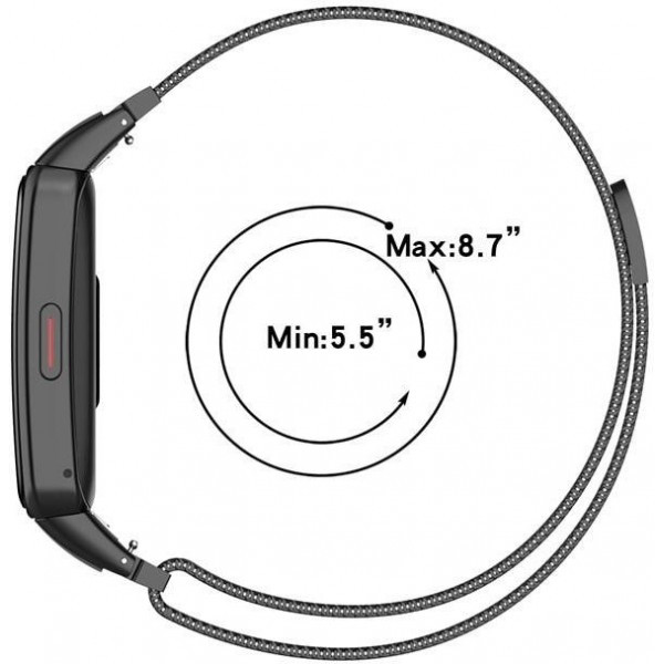 Браслет Rumi Milanese loop для Huawei Band 6 / Honor Band 6, Band 7 Серый - фото 4 - id-p184430546