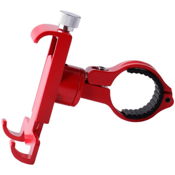 Металлический держатель Zarrumi BM37 для телефона на руль велосипеда Красный - фото 3 - id-p184429672