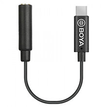 Переходник-адаптер Boya BY-K6 с 3.5 мм TRS (мама) на USB Type-C (папа) для DJI Osmo Action 2, 3, 4 / Pocket