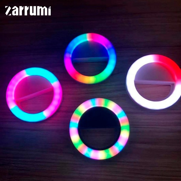 Кольцевая цветная RGB селфи подсветка Zarrumi RG-01 - фото 2 - id-p184429740