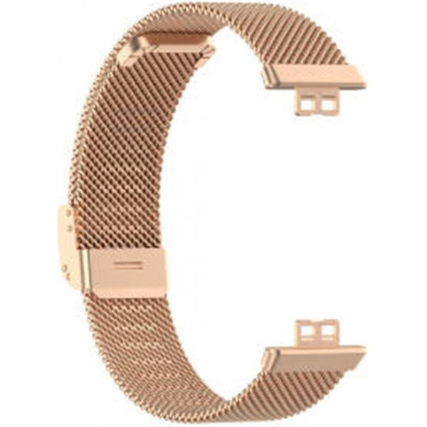 Металлический сетчатый браслет Rumi Mesh для Huawei Watch FIT, Watch FIT Elegant Красное золото - фото 1 - id-p184430744