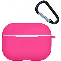 Силиконовый чехол Rumi для Apple AirPods Pro Ярко-розовый
