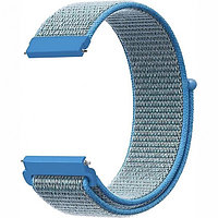 Нейлоновый ремешок на липучке Rumi Velcro (20 мм) Голубой